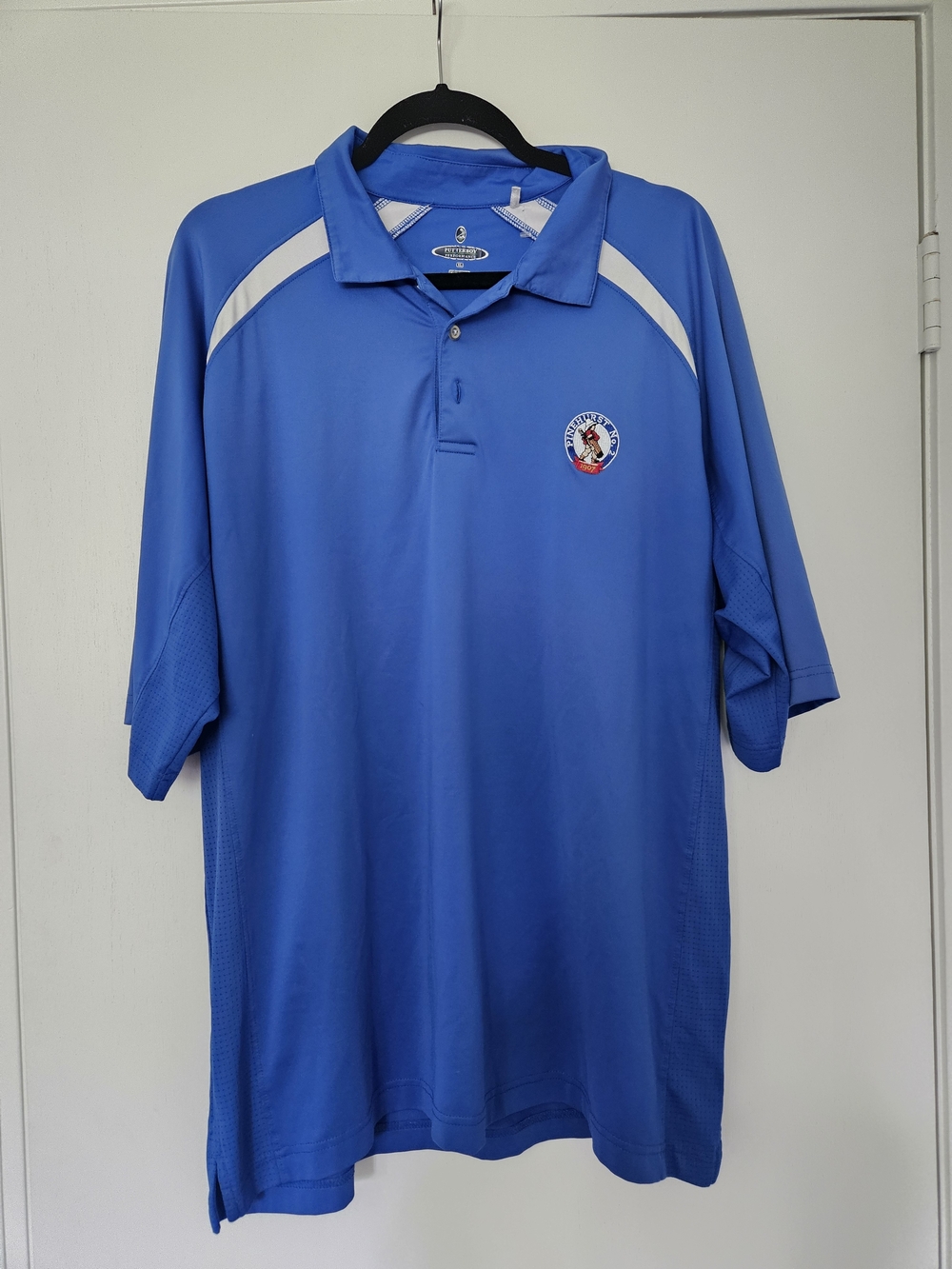 Pinehurst No 2 Golf Putterboy Performance Polo Shirt Blue XL